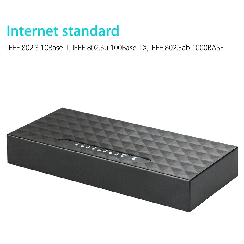 

8 Port Gigabit Switch Network Ethernet Switch Smart Network Switch Hub Adapter Full or Half Duplex Exchange