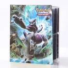 Папка для книг с покемонами, коллекция загруженных списков, 4 кармана, альбом с покемонами, 240, держатель для карт