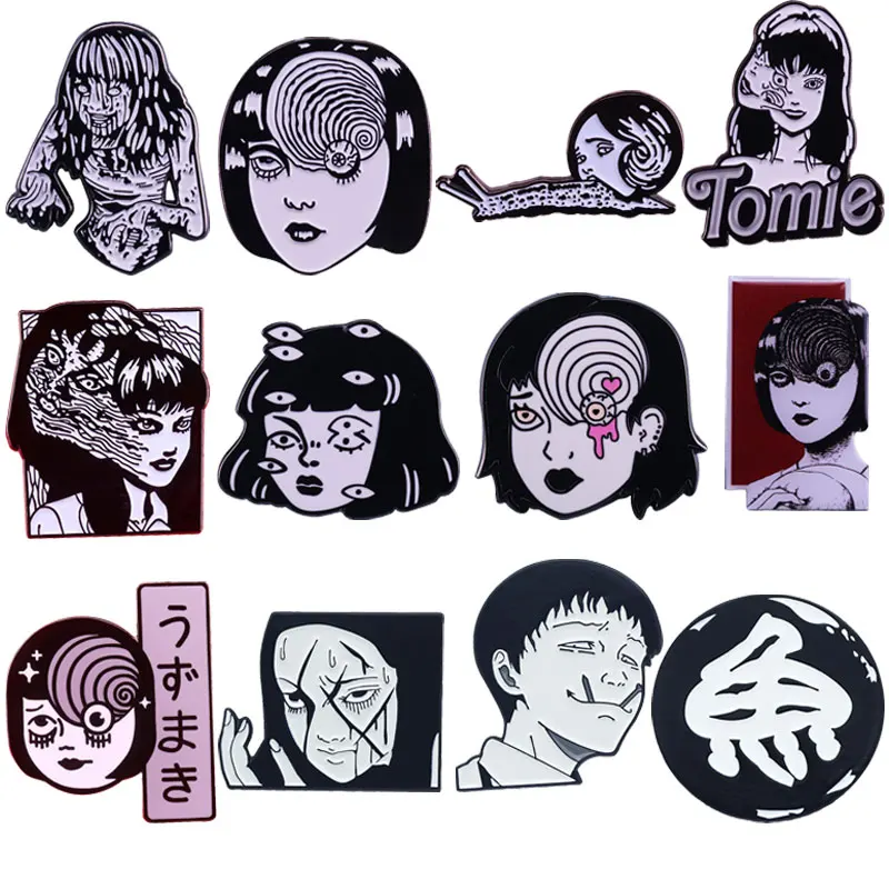 Фигурка из фильмов ужасов Junji Ito с лацканами рюкзак джинсы фотоаксессуары подарки