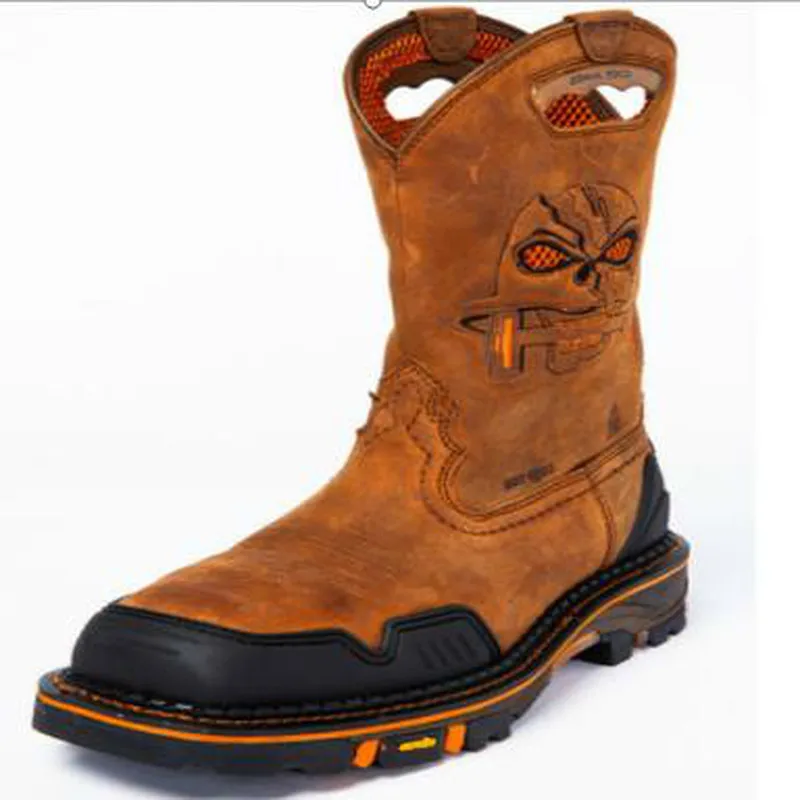 

Men Male Man Plus Size Mid-calf Boots Low Heels Warm Matin Shoe Mens PU Leather