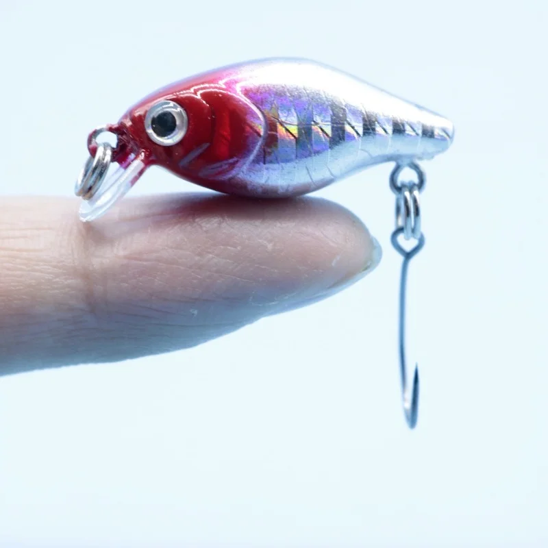 

5Pcs/set Bionic False Bait Single Hook Mini Rock Little Fat Mino 3.5cm2g Sea Bass Bait Tremor Micro Bionic Bait