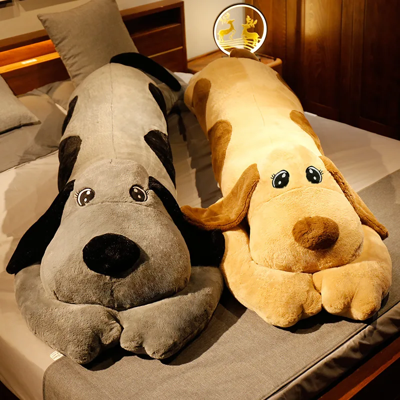 Barato Peluche De Oreja Grande Para Perro, Almohada De Felpa Suave, Animales De Peluche, Cojín De Sofá Para Perro, Regalo De Cumpleaños