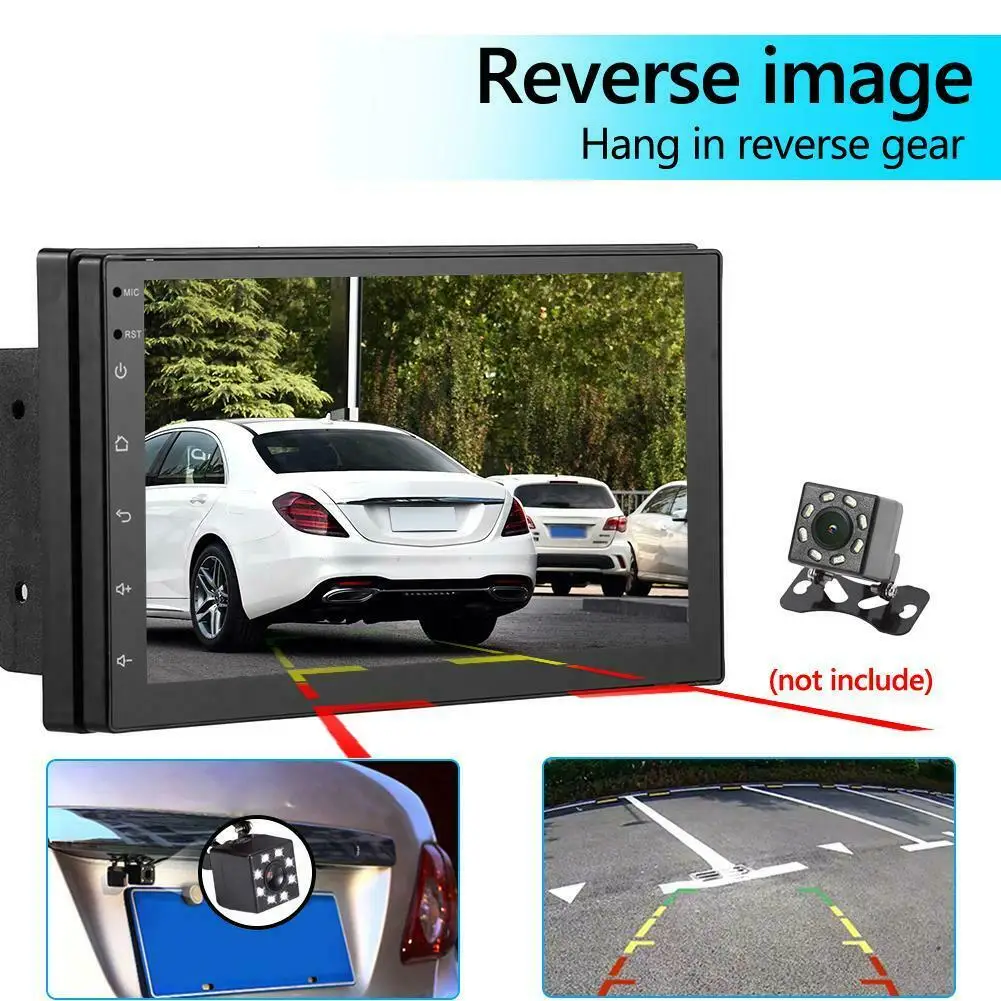 2Din " четырехъядерный Android 8,1 gps Navi Wifi DVR автомобильный стерео MP5 плеер FM Радио авторадио