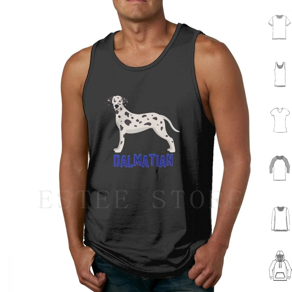 

Dalmatian Dogs Tank Tops Vest Cotton Dog Idea Child Young Girls Birthday Race Walk Loan Sweet Cute Dog Hide Large Small Love
