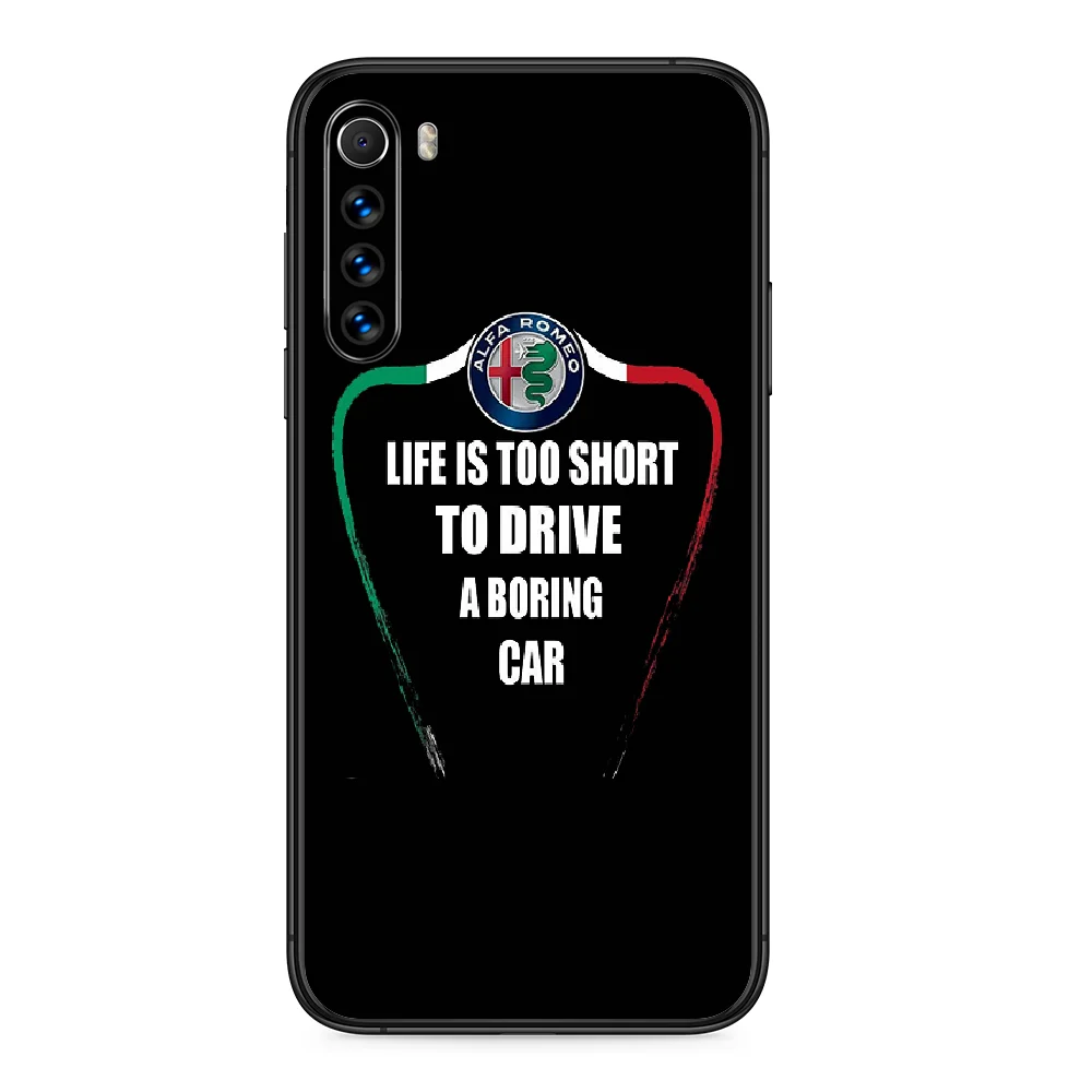 

Alfa romeo giulietta Italy Car Phone case For Xiaomi Redmi Note 4A 4X 5 6 6A 7 7A 8 8A 4 5 5A 8T Plus Pro black hoesjes luxury