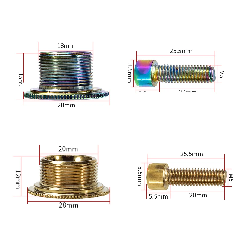 Велосипедный регулируемый винт M18 M20 горный шоссейный велосипед нижний кронштейн