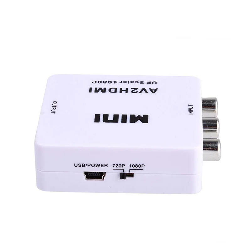 Mini AV to HDMI Video Converter Box AV2HDMI RCA CVBS Adapter for HDTV TV DVDS LHB99 | Компьютеры и офис