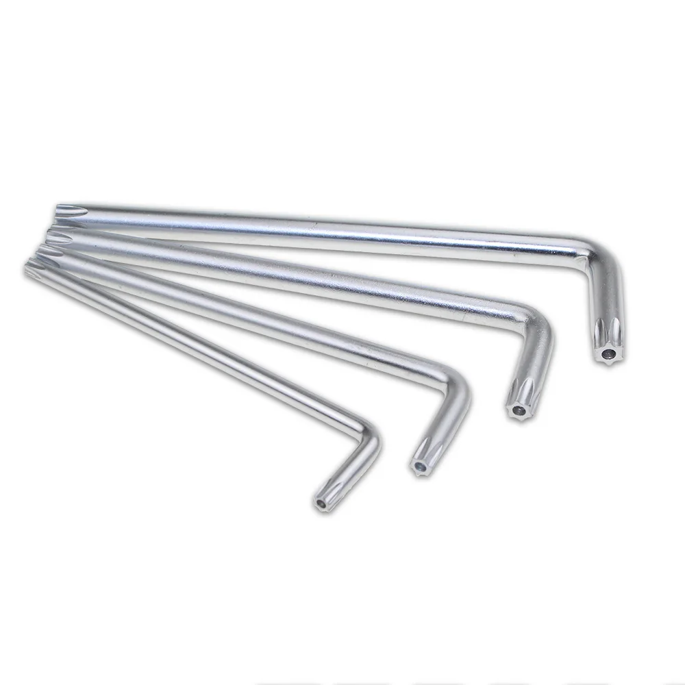 

9Pcs Box End Wrench Tool Set Anti Tamper Proof Torx Key Bit Wrench L-Shape T10 T1 T20 T25 T27 T30 T40 T45T50 Length Type 2 Size