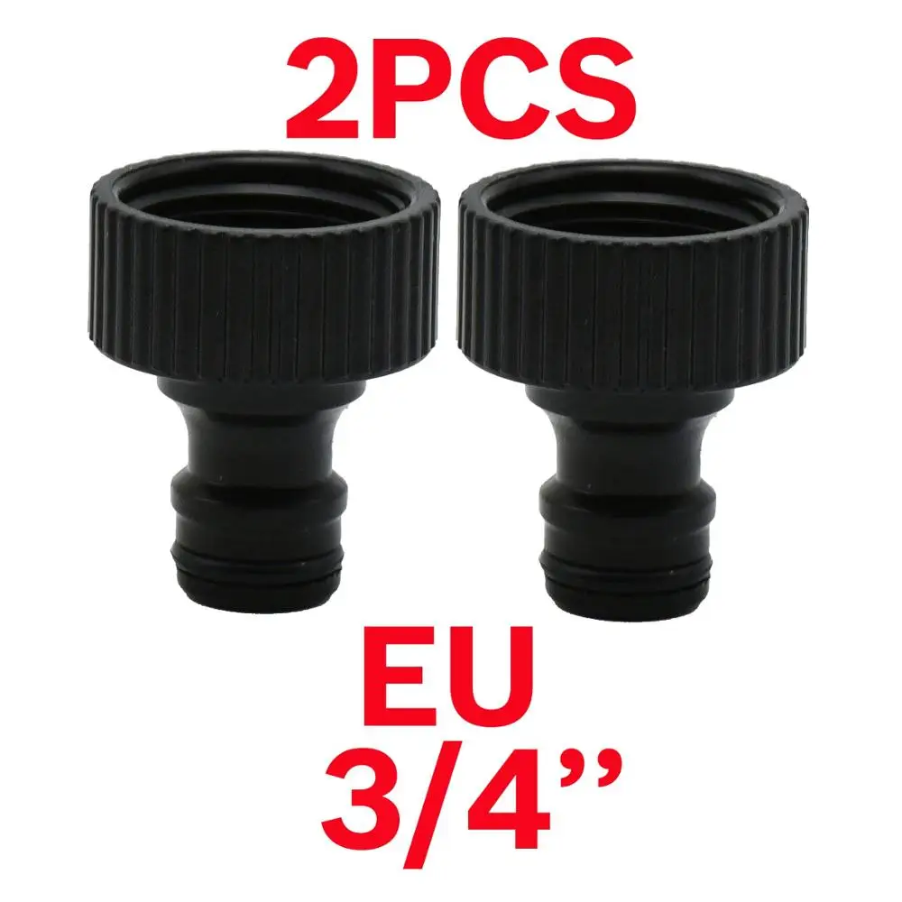 for EURO (2PCS) F 1 шт. быстрый разъем соска Европа США 3/4 дюймов мужской шланг с резьбой трубы адаптер для сада трубки капельный полив системы - Цвет: for EURO (2PCS) F