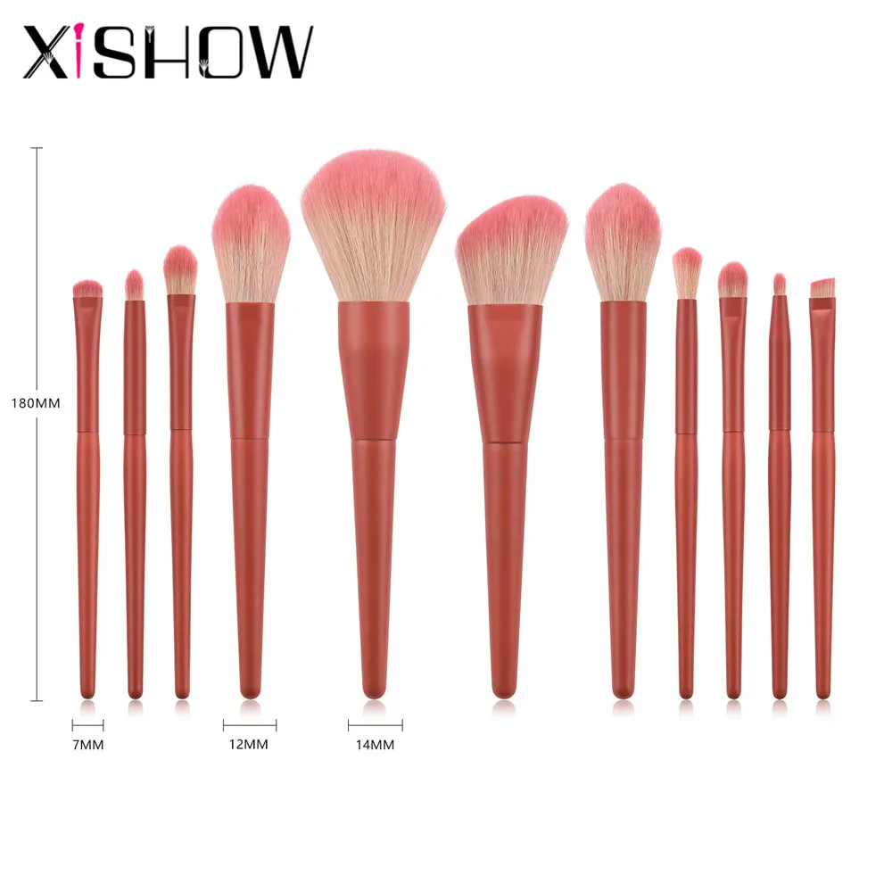 

XISHOW Professional Makeup Brushes Set Loose Powder Contour Highlighting Eyeshadow Blending Eye Brow Make Up Tool Brush Kit