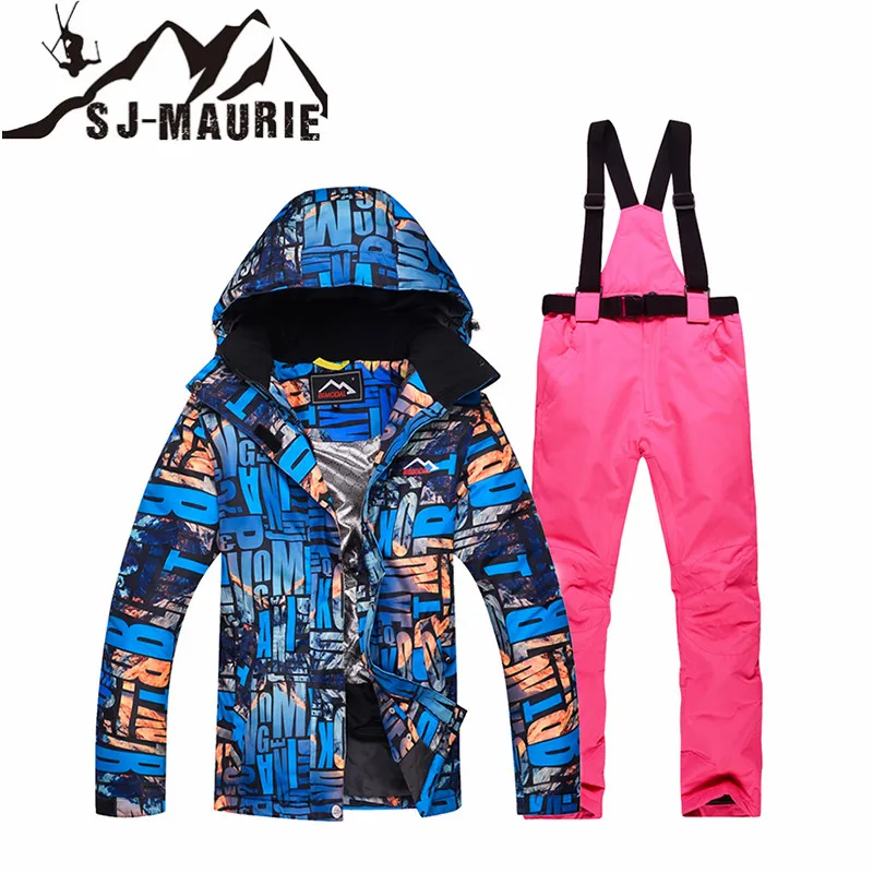 11 SJ-MAURIE, лыжный костюм для сноуборда, Женская лыжная куртка+ штаны, для улицы, зимние, водонепроницаемые, ветрозащитные, зимние костюмы, для пеших прогулок, лыжная куртка - Цвет: 11
