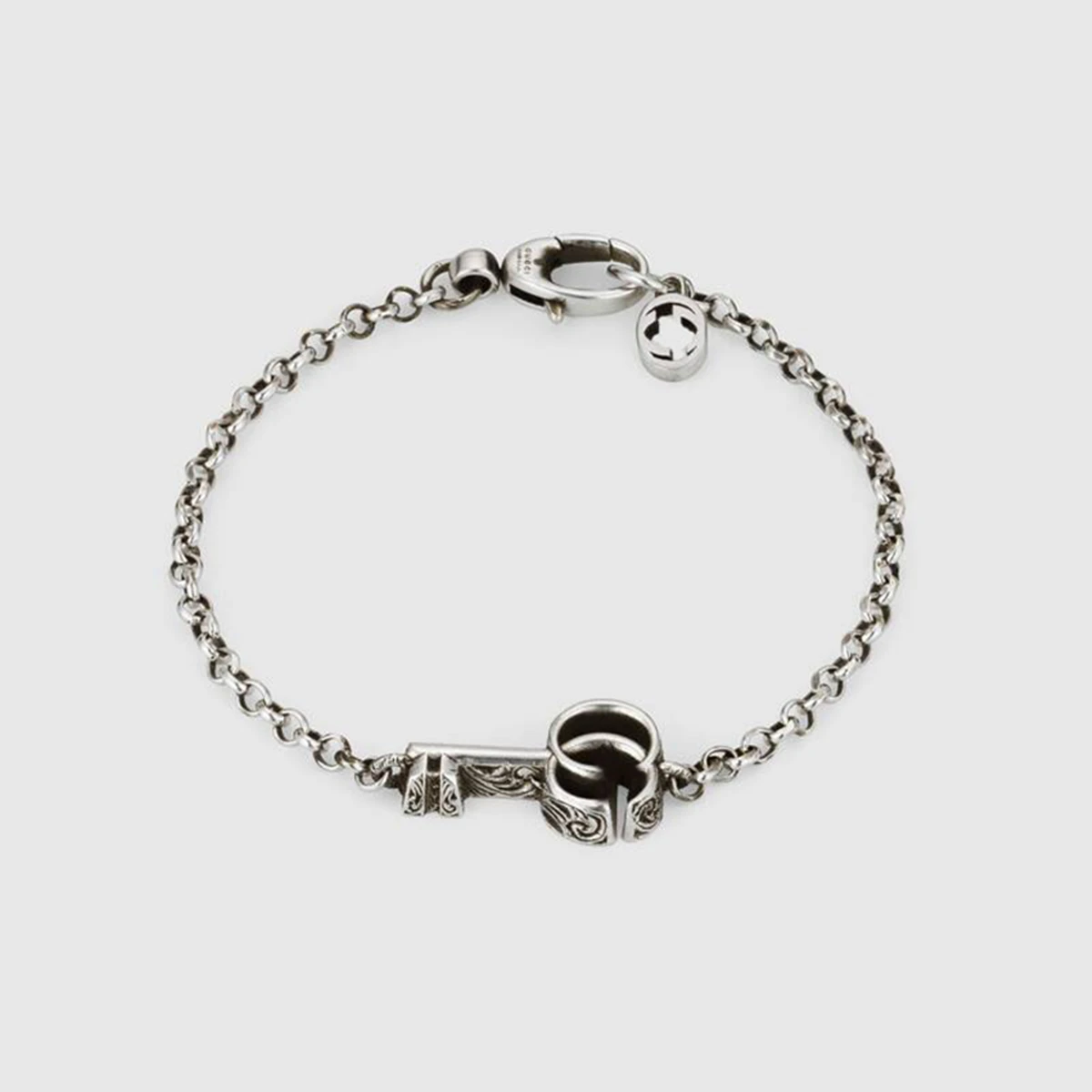 

Simple fashion pure silver bracelet key