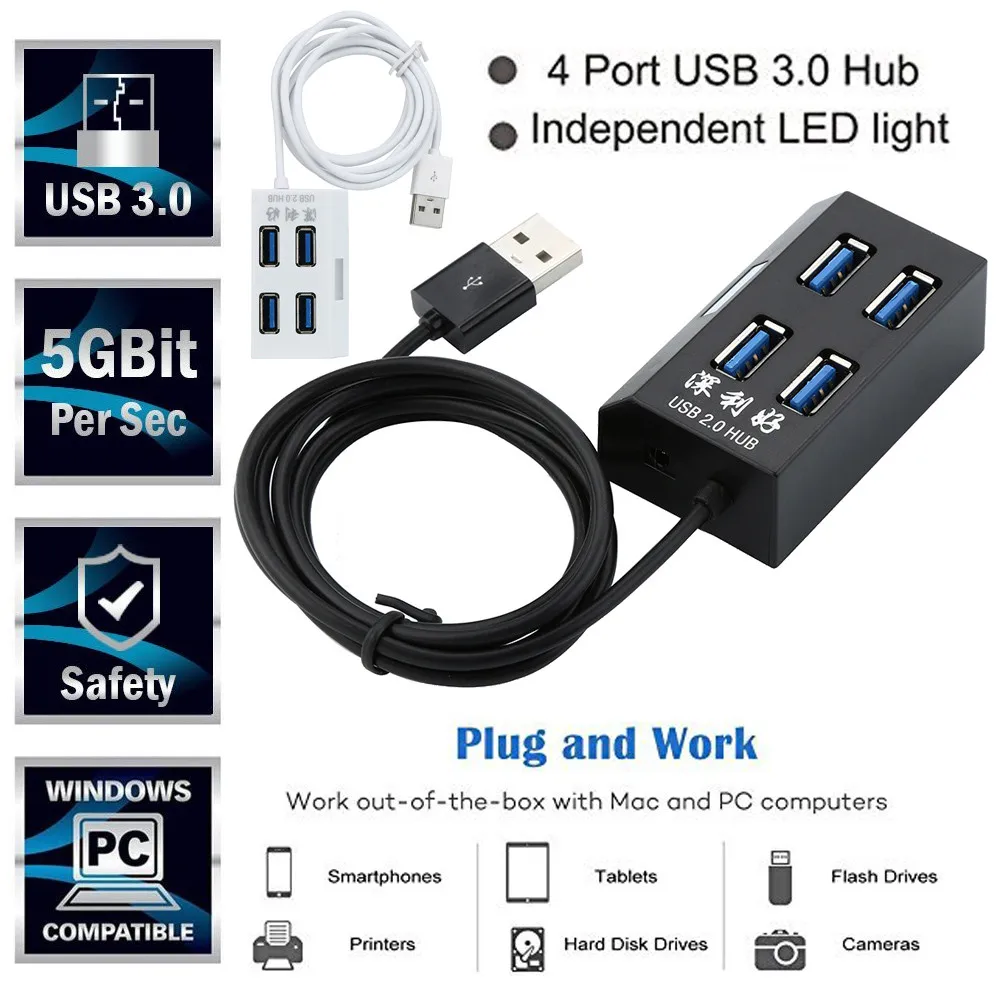 Usb-хаб Plug And Play Фирменная Новинка и высокое качество трапециевидная Скорость 4