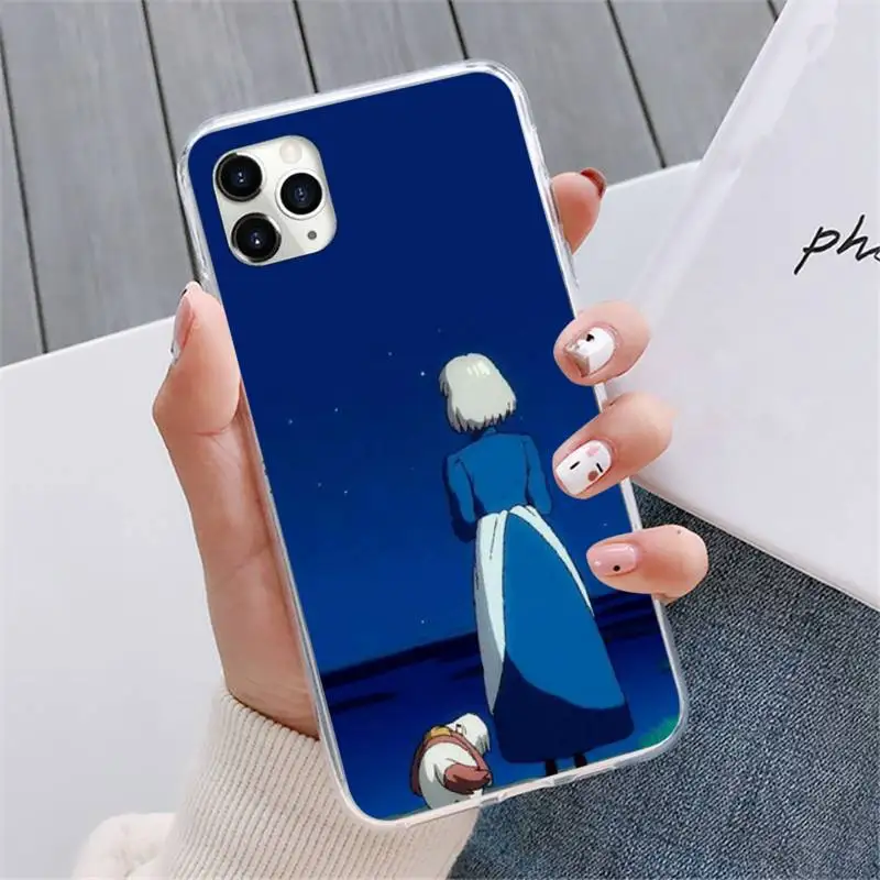 

Studio Ghibli Howl's Moving Castle Phone Cases For iphone 12 5 5s 5c se 6 6s 7 8 plus x xs xr 11 pro max mini