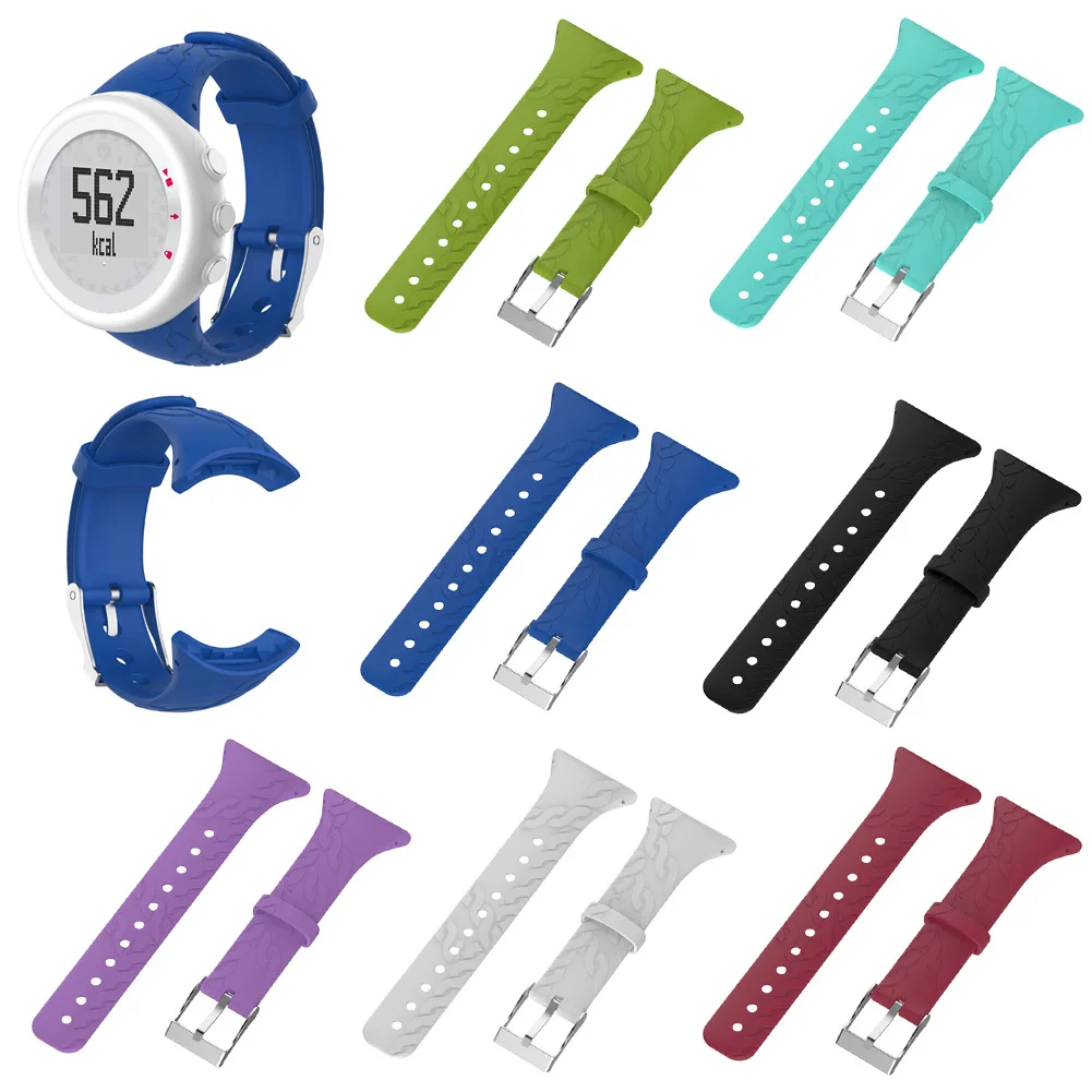 Новый 1 шт. сменный силиконовый женский ремешок для часов совместимый с SUUNTO M1 M2 M4 M5