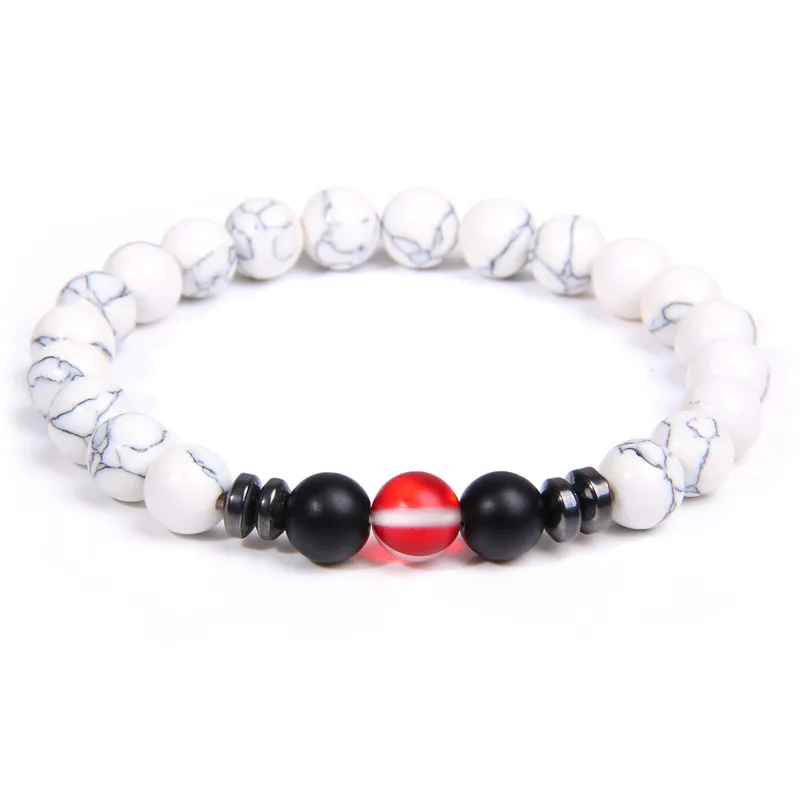 Натуральный браслет с драгоценным камнем женский Радужный флэш матовый лунный