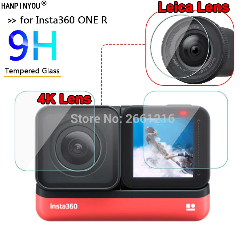 Для Insta360 один R с уровнем твердости 9H 2.5D HD 4K Leica Камера объектив/ЖК дисплей Экран
