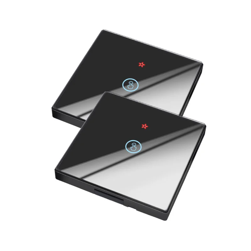 

16A Mini Touch Smart Switch 433MHZ Two Way On-off Switch Tempered Glass Timing Wireless Remote Controller 2/3/4 Way To Control