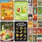 SQ-DGLZ итальянская еда, металлический знак, Настенный декор, жестяной знак, винтажный Декор для дома, картина, таблички, художественная доска, плакат