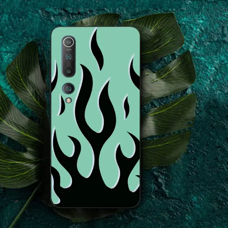 

Blue Red Flame Fire Phone Case for Redmi Note 4 5 6 8 9 pro Max 4X 5A 9S cover