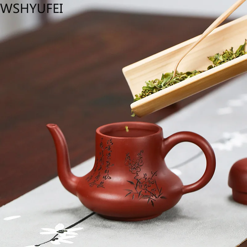 Чайник Yixing zisha чайник ручной работы из сырой руды и фиолетовой глины подлинный