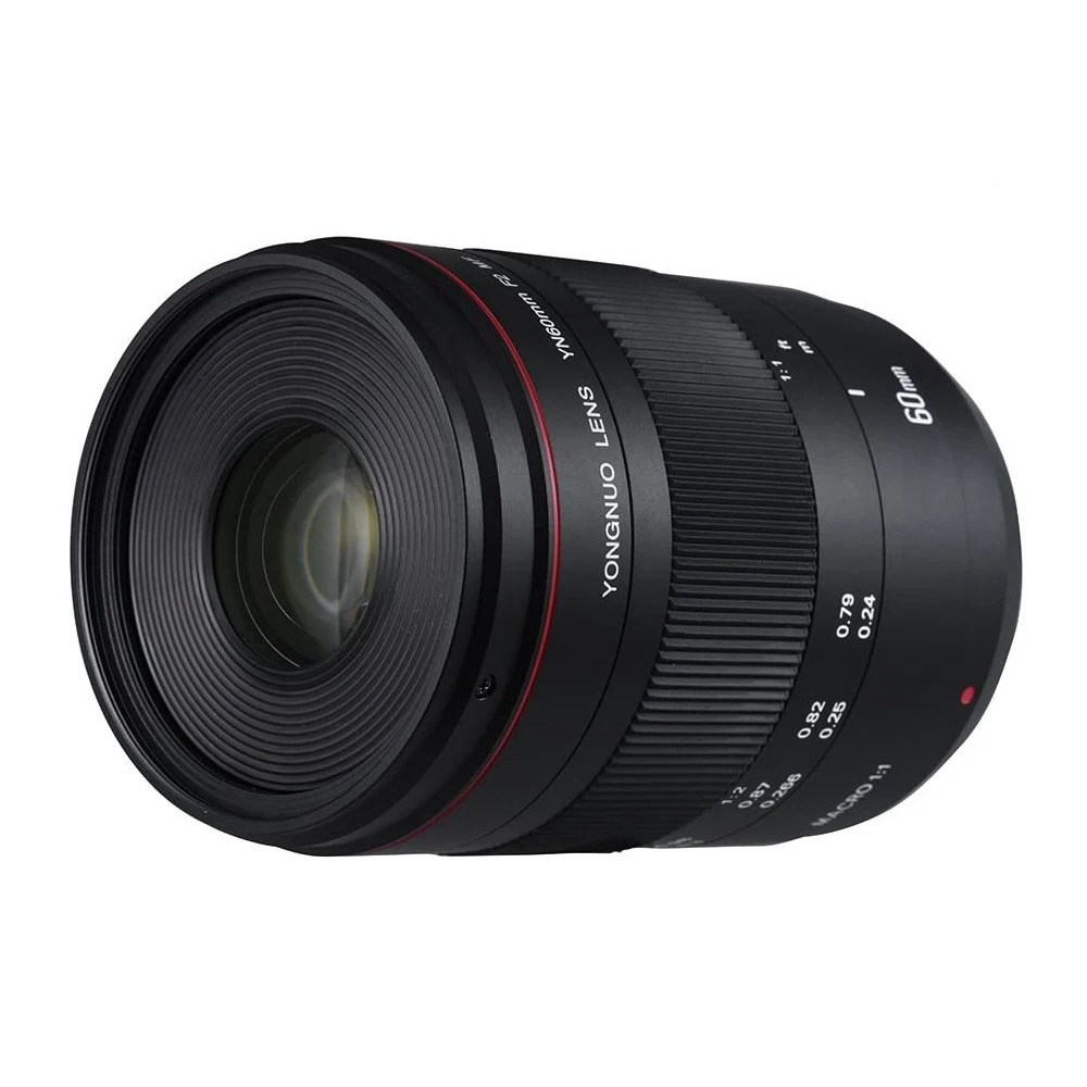 Макрообъектив YONGNUO YN60mm F2 60mm F2.0 с ручной фокусировкой для камеры Canon 1300D 650D 550D 80D 5DII