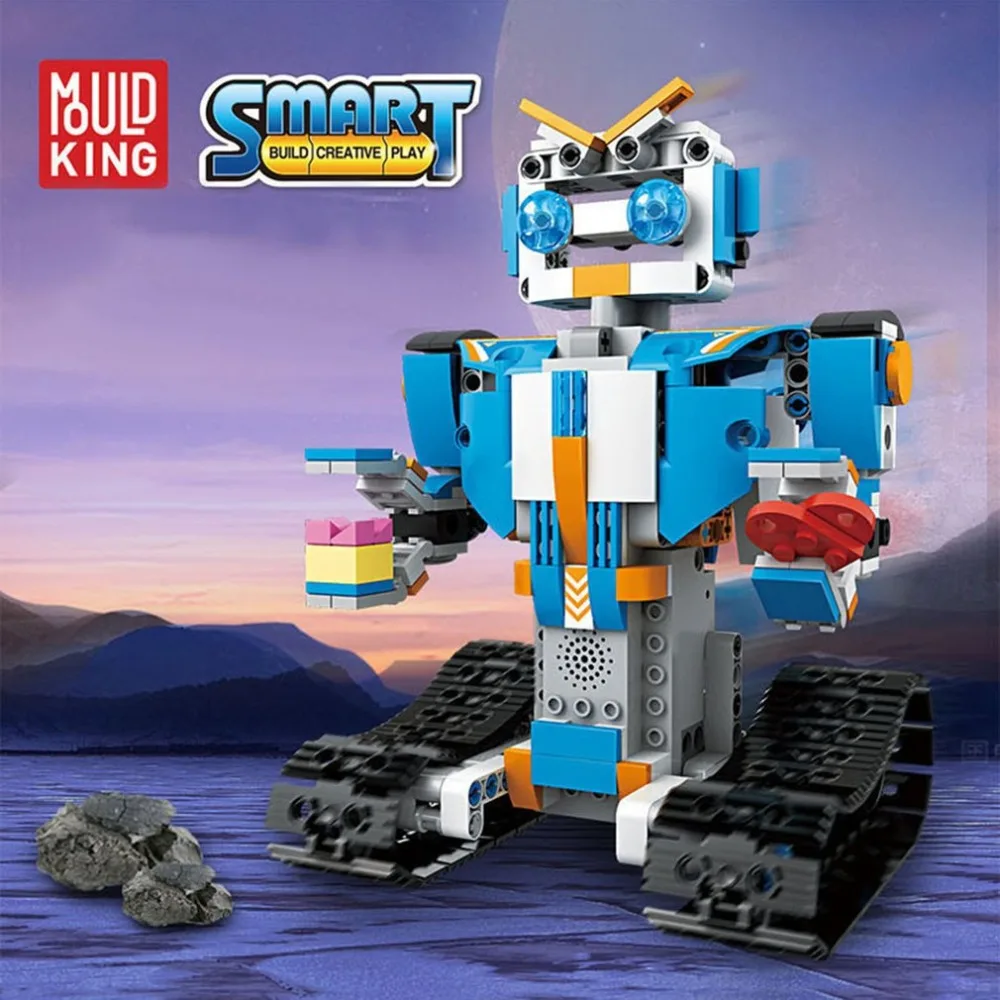 392 шт. M1 4CH пульт дистанционного управления DIY RC строительные блоки Rover Robot игрушки блоки конструктора с 360 вращением на месте для подарка детям