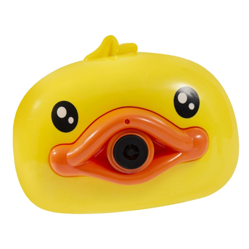 

Creative Cartoon Duck Shape Bubble Camera Maker Machine Kids Toy Playkit