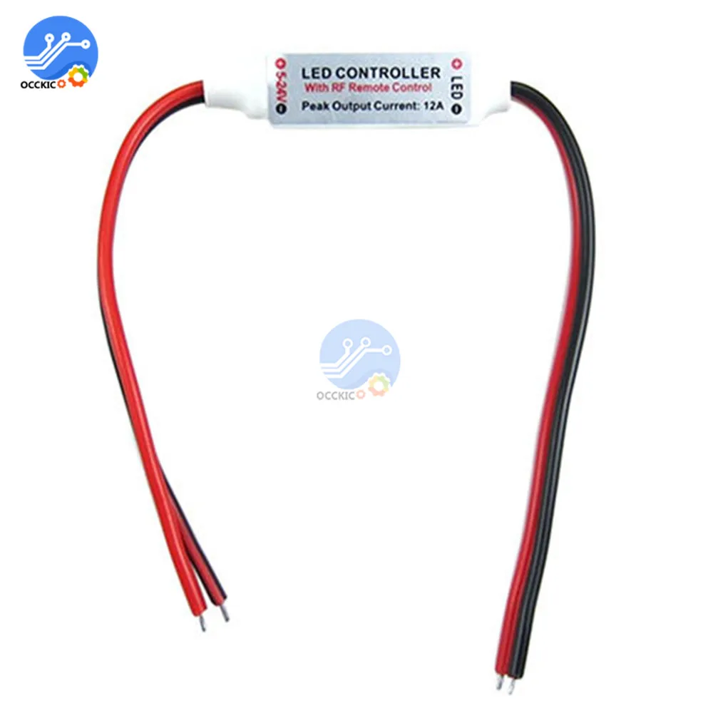 1 комплект 12 в RF светодиодная полоса освещения мини беспроводной переключатель