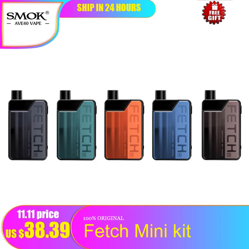 SMOK 40 Вт принести мини Pod Vape комплект 1200 мАч и 3 7 мл Ёмкость Системы электронная