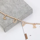 Lateefah ожерелье с фианитами, ожерелье с именем на заказ, ожерелье с именем на заказ, ювелирные изделия на заказ, модное ожерелье на заказ