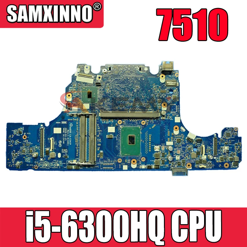 

Оригинальная материнская плата для ноутбука DELL Precision 7510 Core SR2FP материнская плата CN-0Y4C16 0Y4C16 LA-C541P i5-6300HQ