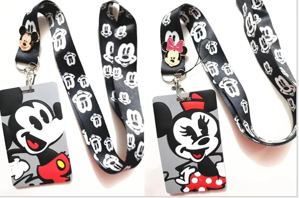 Микки Минни брошка пуговица булавка ПВХ Именной держатель карты