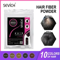 sevich 100g hair fibers refill bag 10 colors keratin hair building fiber powder instant hair growth fiber powder anti hair loss