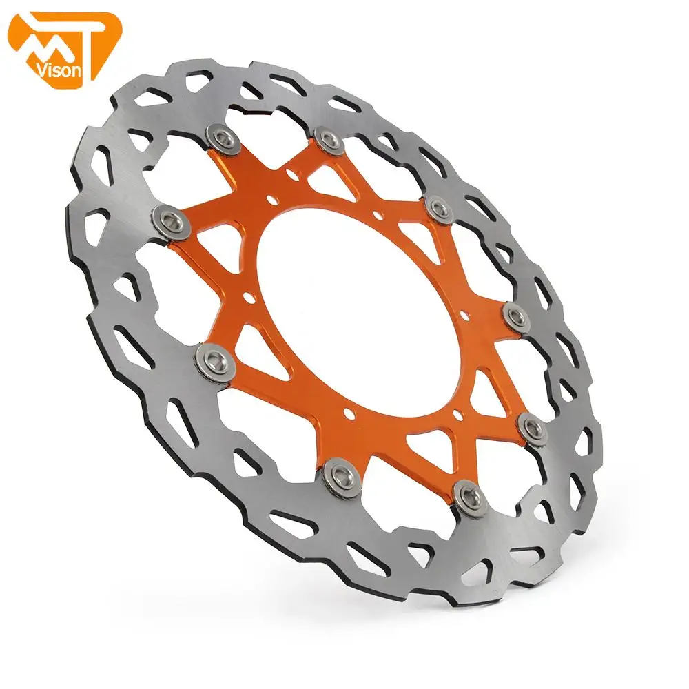 Motorcycle Dirt Bike Front Floating Brake Disc Rotor And Bracket For KTM EXC SX GS MX SXS MXC 125 200 250 300 350 380 1991-2009 |