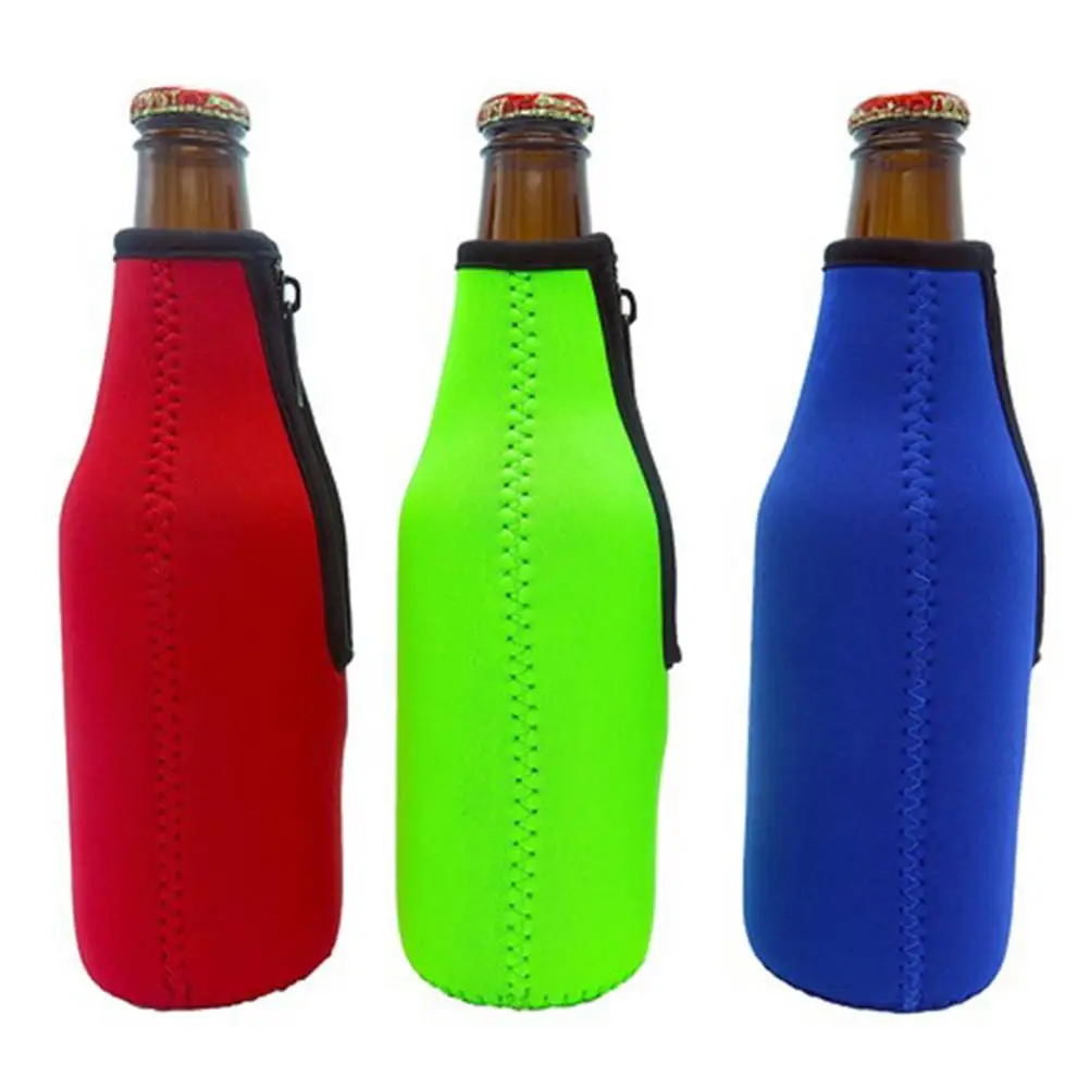 

330ml Zip Beer Bottle Sleeves Holder Thick Home Bar Neoprene Insulated Cover