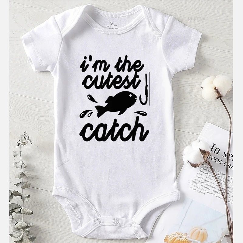 Детский комбинезон с принтом в виде рыбок на осень/зиму|Ромперы| |