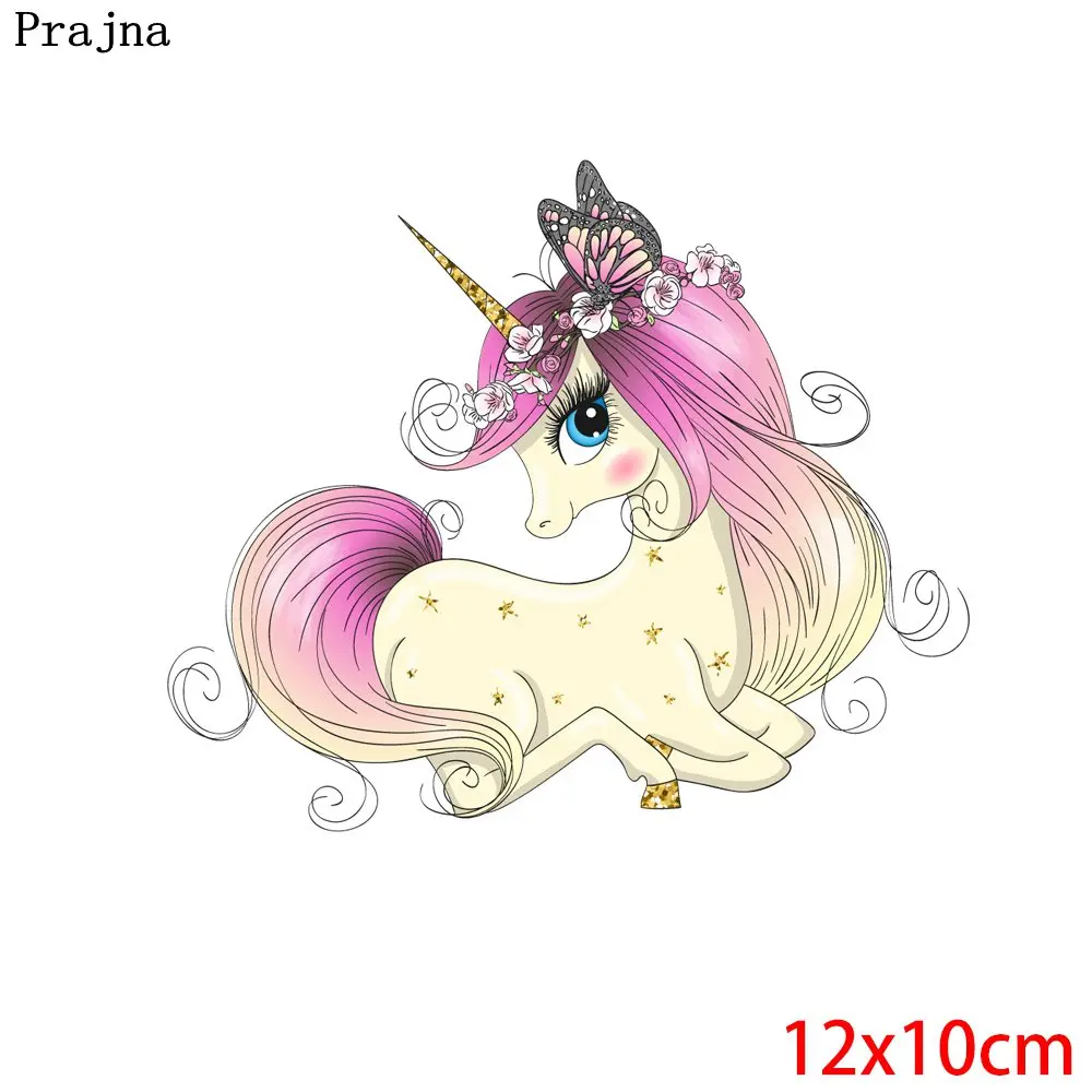 Термоклейкие виниловые термонаклейки с единорогом для глажки детской футболки