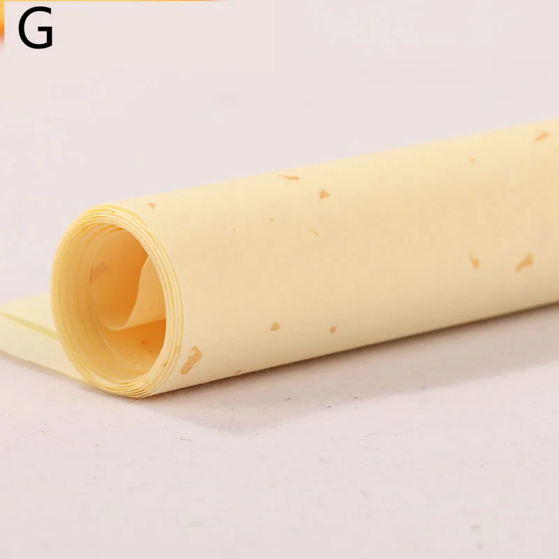 Китайская бумага для каллиграфии рис, 50 листов, цветная сырая бумага Xuan, Китайская рисовая бумага с золотыми пятнами, рисовая бумага