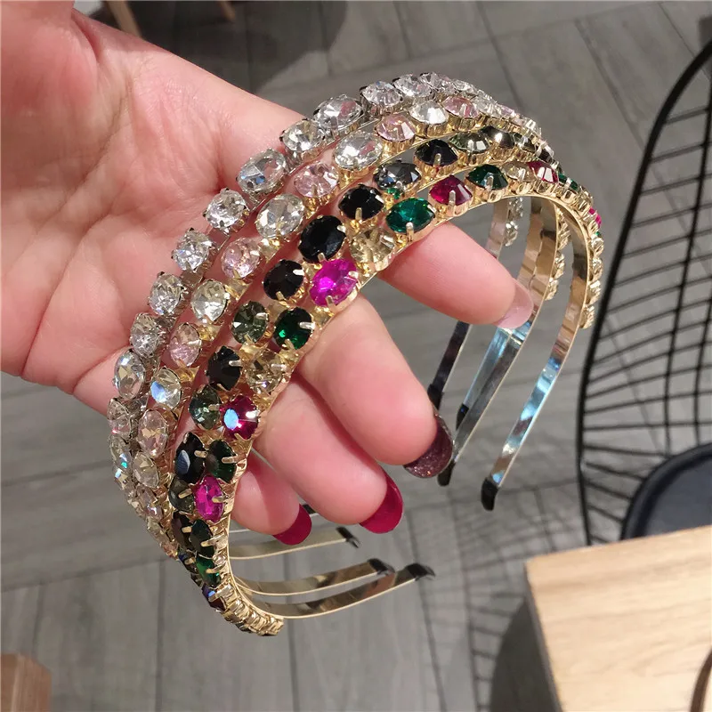 XIYANIKE корейские женские аксессуары для волос фиолетовые и синие Кристальные