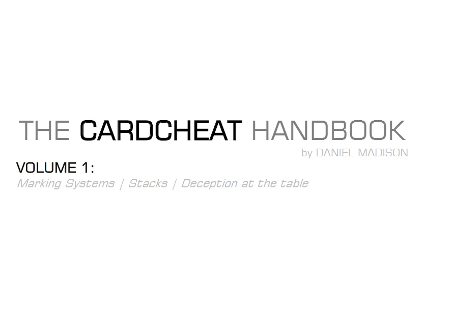 

Daniel Madison - HTCAC (how to cheat at cards) - / THE CARD CHEAT HANDBOOK MAGIC TRICKS