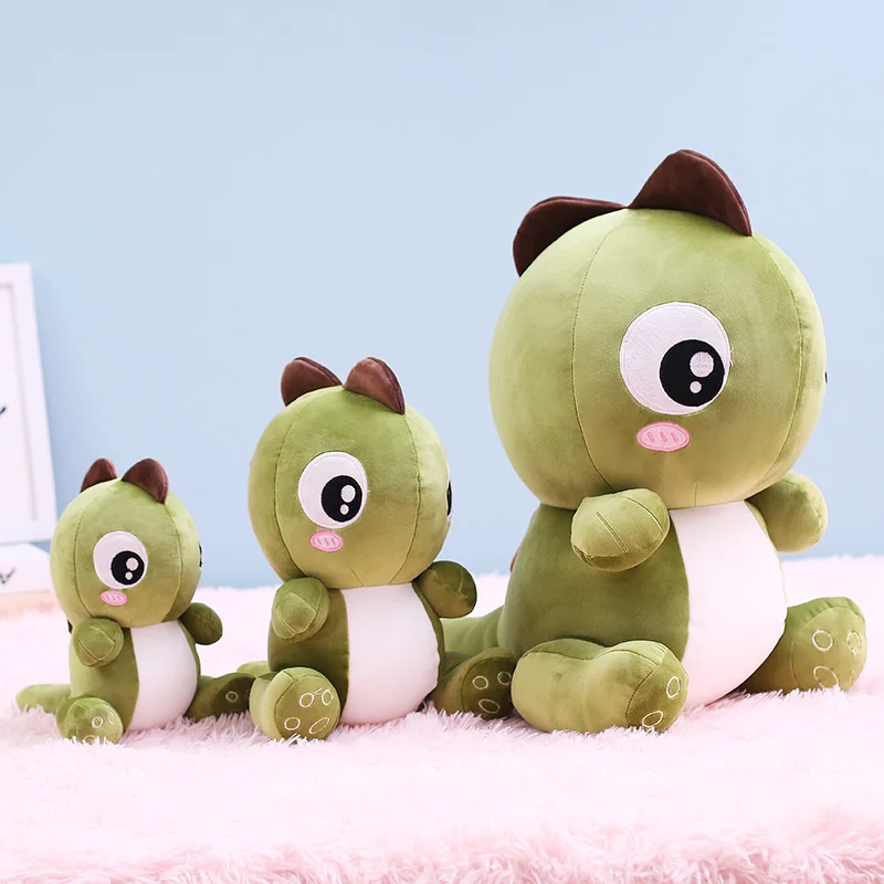 

New Cute Big Eyes Dinosaur Plush Doll Cartoon Stuffed Animal Dino Toy for Kid Baby Doll Soft Sleep Pillow Boy Christmas Gift