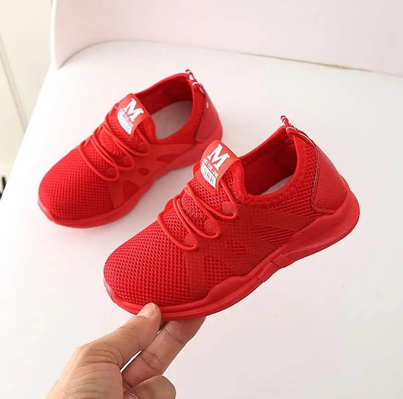 Кроссовки Детские сетчатые с надписью дышащие повседневные | Детская одежда и