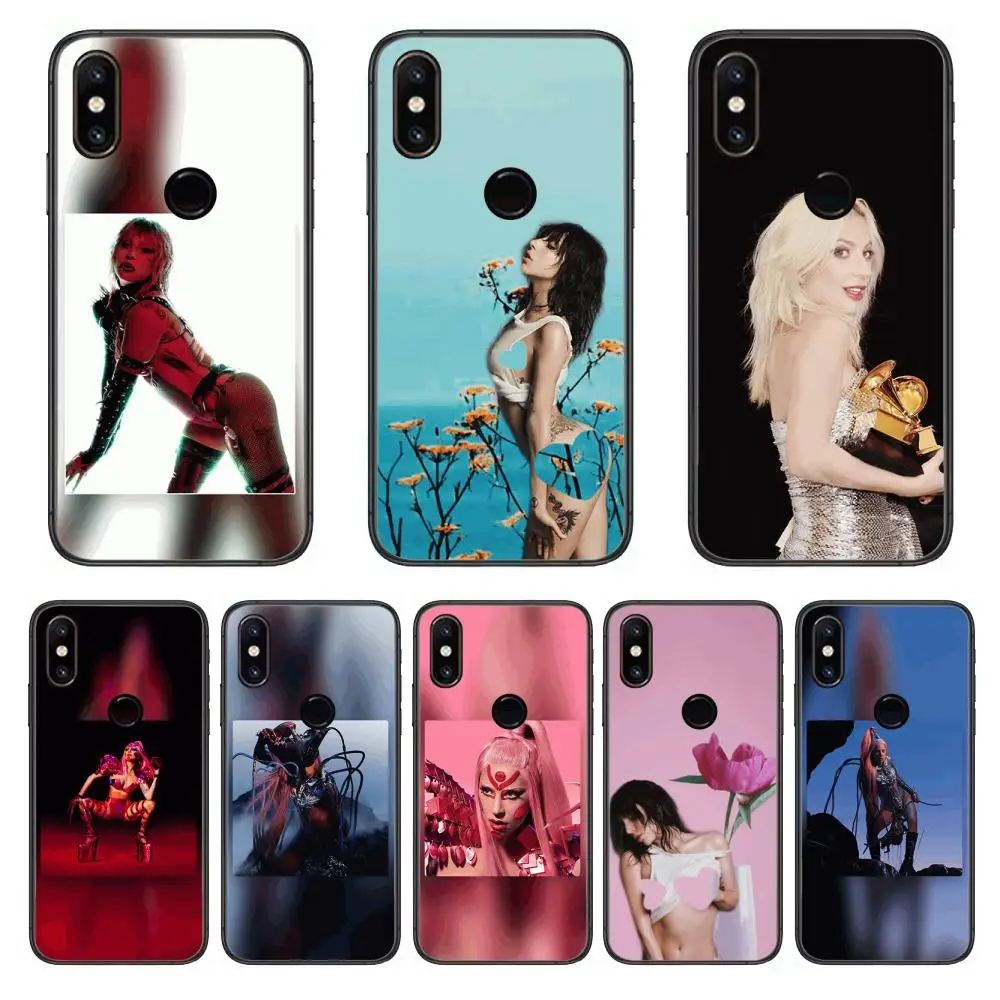 

L-Lady Gaga DIY style Phone Case For xiaomi M2 C3 X3 F2 Lite NFC 6 5 x Poco k30 Pro Anime Black Cover Silicone Back Pretty