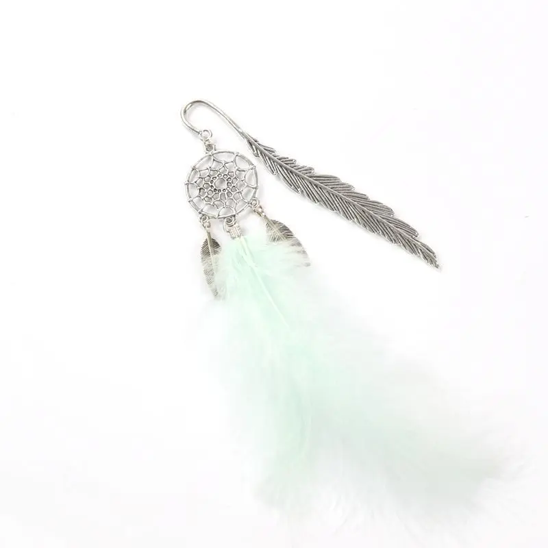 EZONE металлическая Закладка Ловец снов винтажная подвеска перо Подарочная