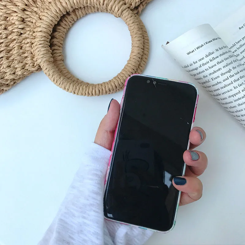 Красочный сетчатый узор Скраб чехол для телефона iPhone 6 6s 7 8 Plus X Xs XR Max жесткая