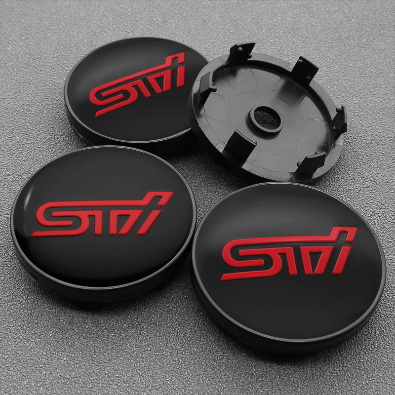 4 шт. 60 мм STI эмблема Центральная втулка колеса автомобиля крышка наклейки для Subaru