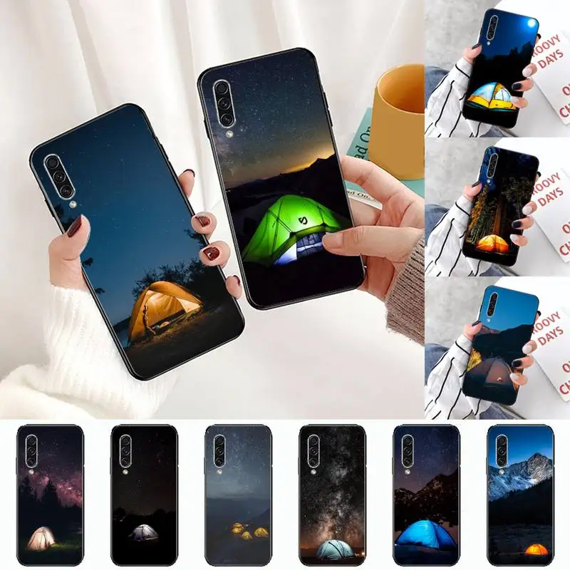

Camping Nature Mountain Phone Case For Samsung A S M Note 9 10 20 fe 21 71 30 ultra plus 5g 11 31 51 s