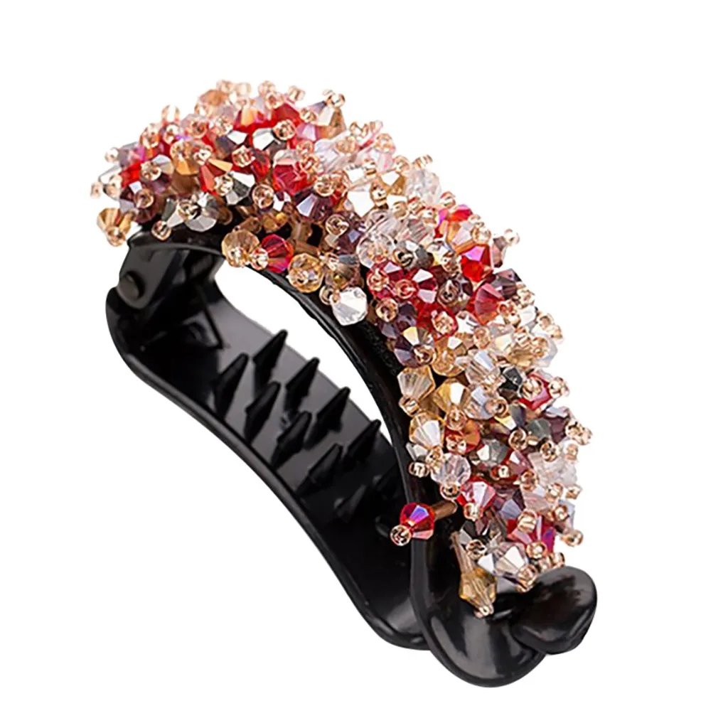 

Новинка 2021, заколки для волос с пластиковыми кристаллами, заколки для волос, заколки для макияжа, заколки для укладки волос для женщин, аксес...