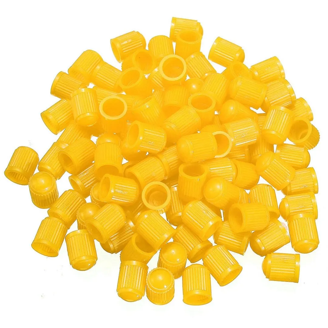 

100Pcs/lot Fashion 5 Colors Bike Tire Valve Caps Plastic Valve Multi-Color Bicycle Tire Valve Cap Dust Covers